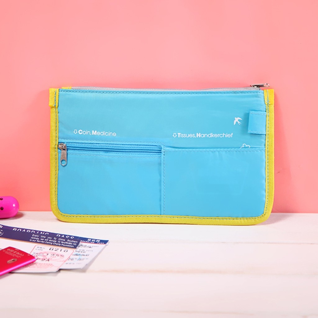 Canvas eenvoudige portemonnee klassieke vierkante portemonnee dames lang 2 rits unisex frisse kleur draagbare clip rekening verpakking bankpas tas