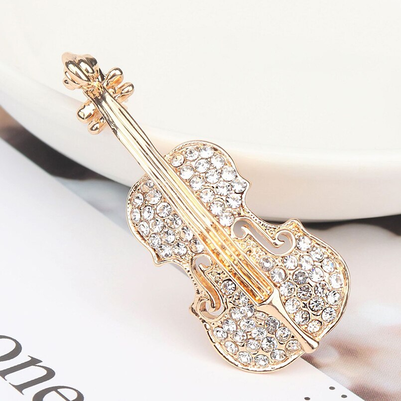 2020 nova moda todos os jogos violino broche acessórios liga gotejamento óleo venda quente das mulheres na moda jóias boa qualidade liga gota de óleo
