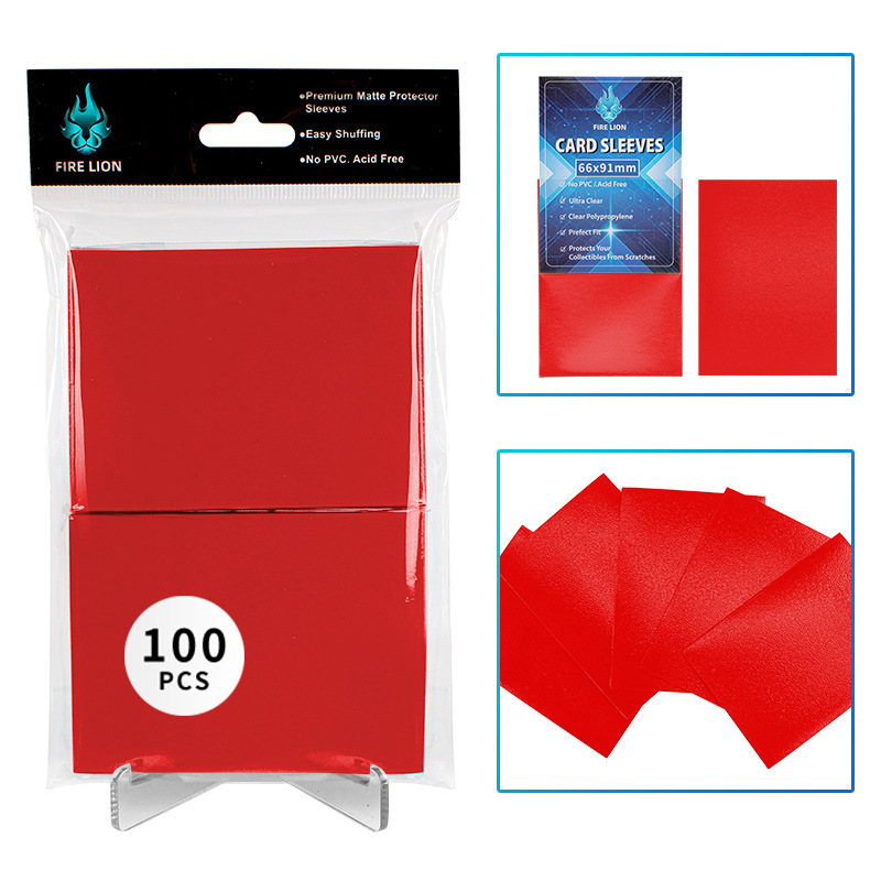 100 Pack 66x91mm Card Sleeves Perfect Fit Inner Sleeves Ideal for Double-Sleeving Trading Card Sleeve with MTG TCG Gaming Cards: MULTI
