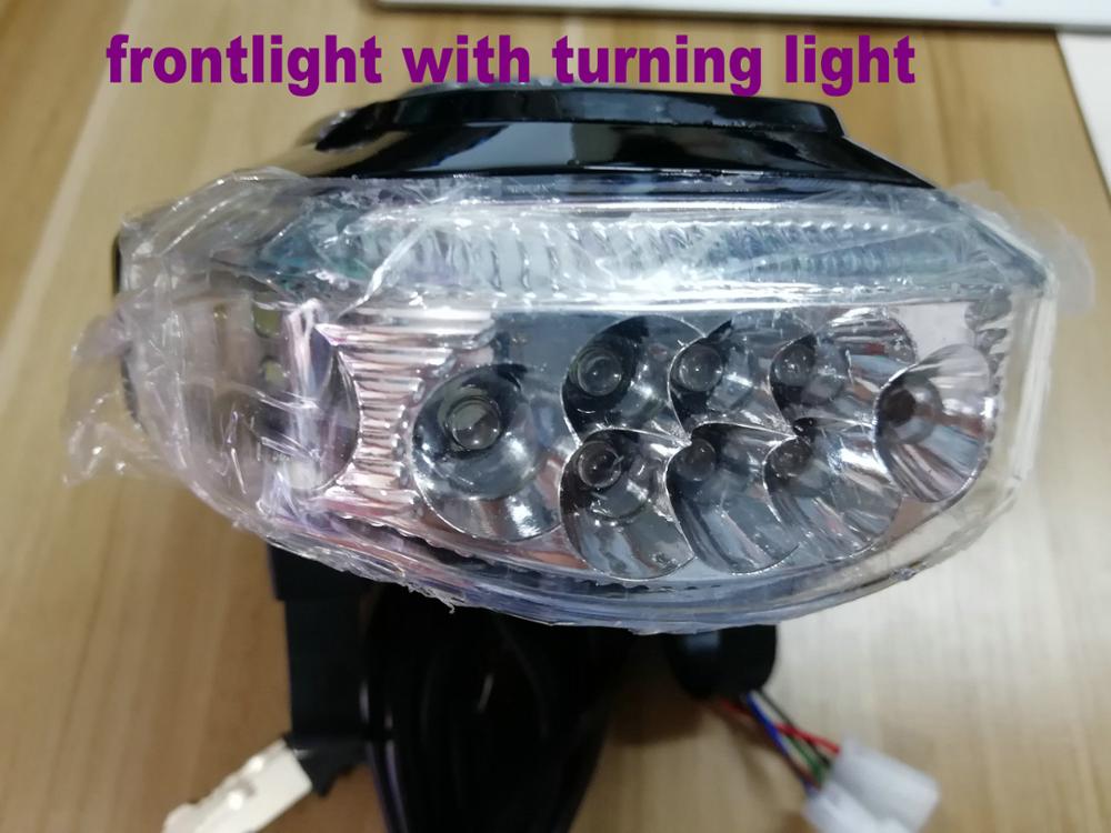 60v/48v batterinivå / strömindikator + frontljus + bluetooth + lås / nyckel för elektrisk cykel trehjuling mtb-skoter diy-del