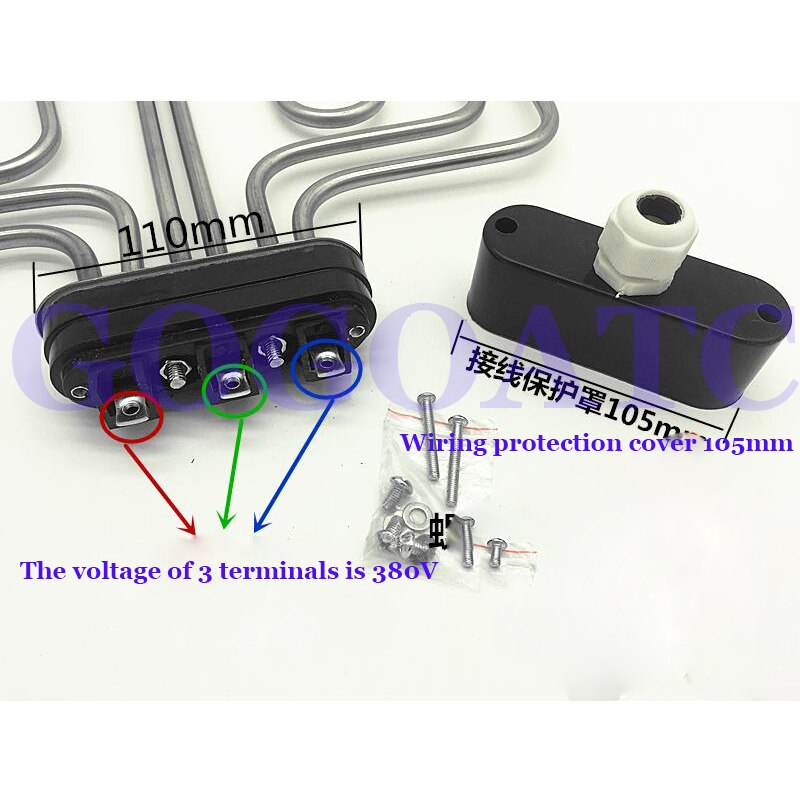 Flat-head rice steamer heating tube