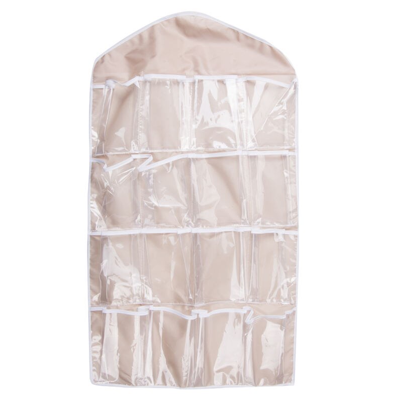 Rack Storage Closet Wardrobe Hanging Shelf Organizer 16 Pockets for Clothes Sock Hanging Organizers: 01