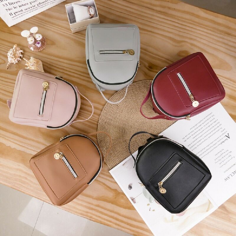 été sac à dos pour femmes Mini petit solide fermeture éclair doux décontracté sac à dos sac d'école