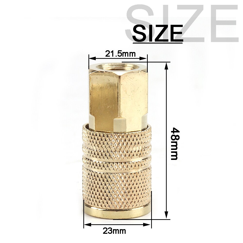 1Pc Quick Coupler Tool 1/4" NPT Air Line Hose Fitting Coupling Adapter Hardening Steel Compressor Connector Sell: SF