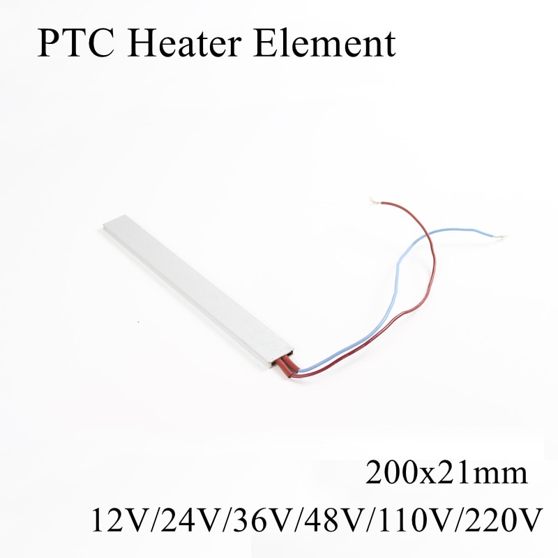 12V 24V 220V PTC chauffage Film céramique chauffage ventilateur d'air Thermostat de chaleur température constante thermistance plaque élément 12 100 220