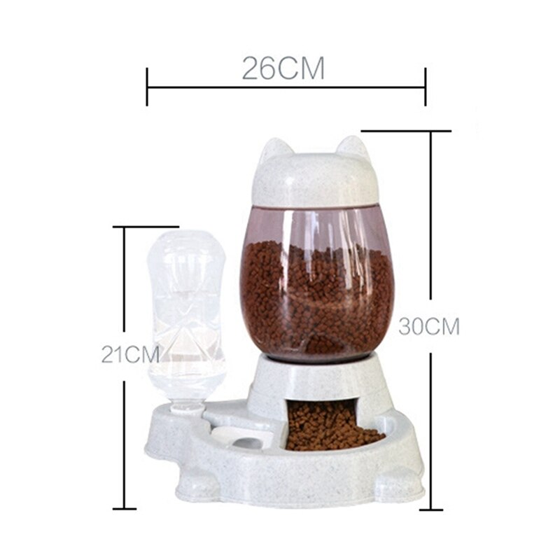 Haustier Hund Katze Schüssel Brunnen Automatische Wasser Lebensmittel Zubringer Spender Container Für Katzen Hunde Trinken essen Haustier Produkte