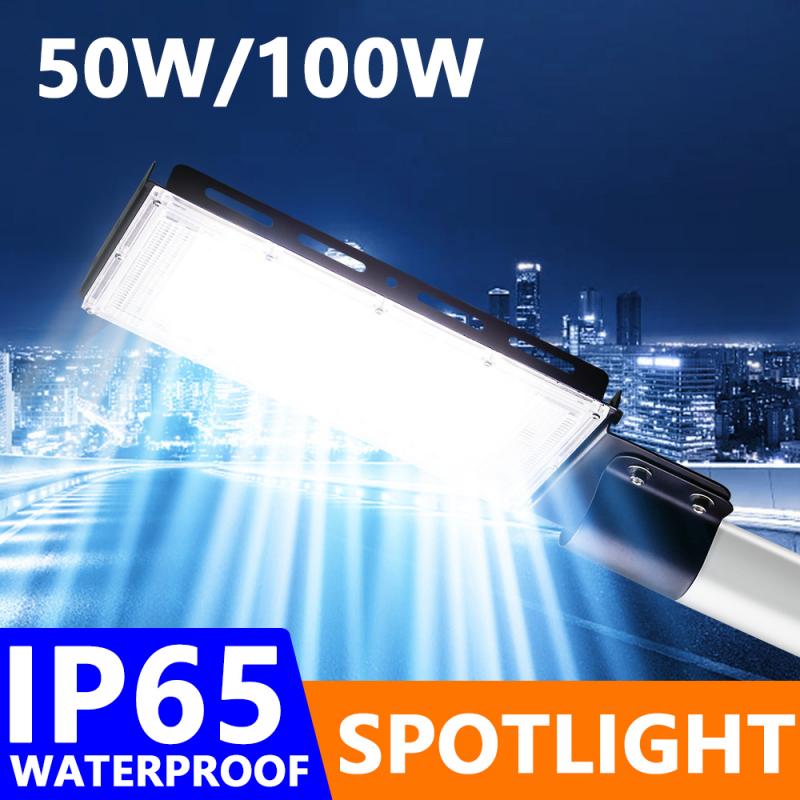 100W LED Street Light Outdoor Floodlight Spotlight Large Angle 120° Waterproof Wall Light Garden Road Street Pathway Spot Light