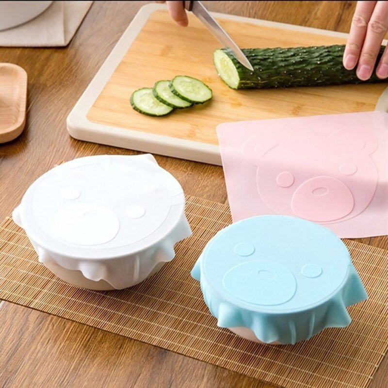 Boxi tapas para cocina de silicona de grado alimenticio, cubierta de microondas, tapas elásticas, tapa de Bol sellado, bolsa reutilizable de conservación, tapa de olla