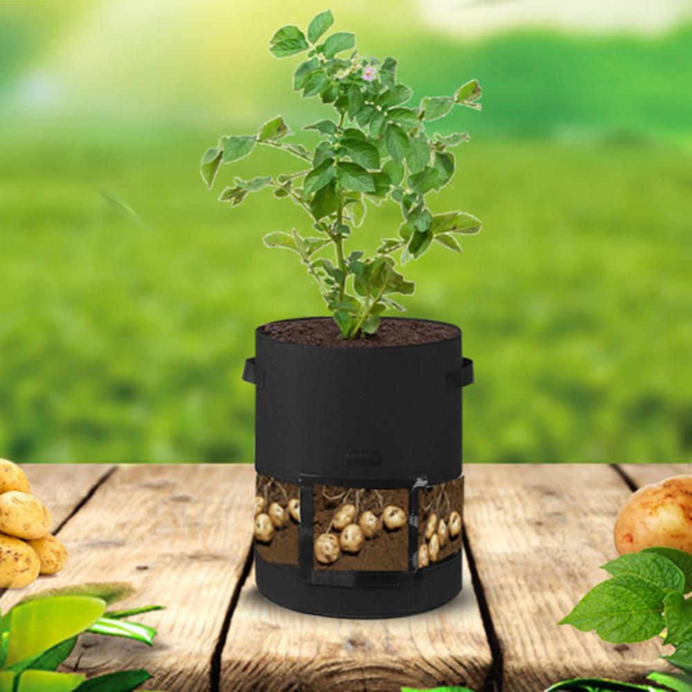 50% 7/10 Gallon Plant Growing Bag Aeration Waterproof Potato Planting Bucket Pouch