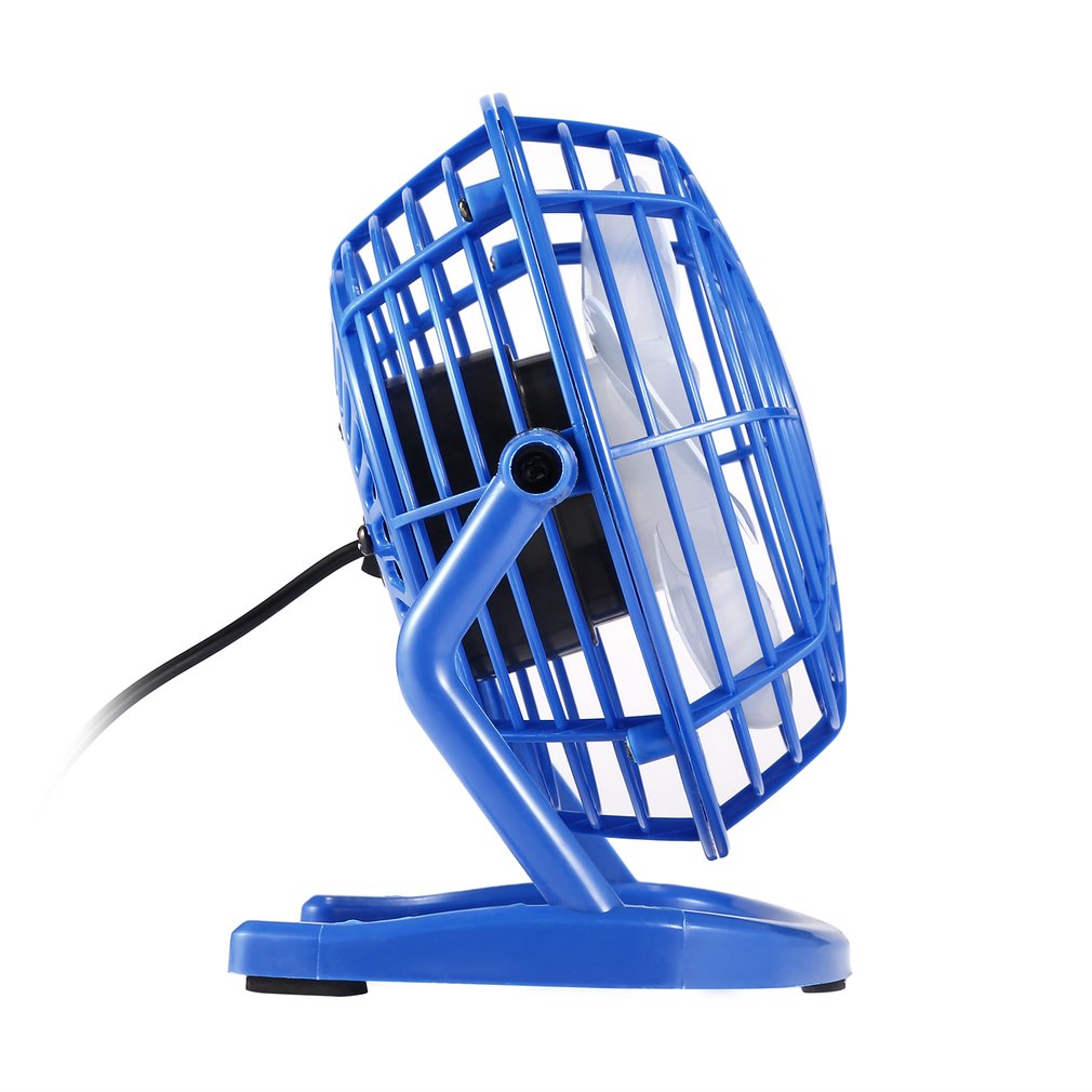 Draagbare Dc 5V Kleine Desk Usb 4 Blades Cooler Cooling Fan Usb Mini Fans Bediening Super Mute Stille Pc/Laptop/Notebook