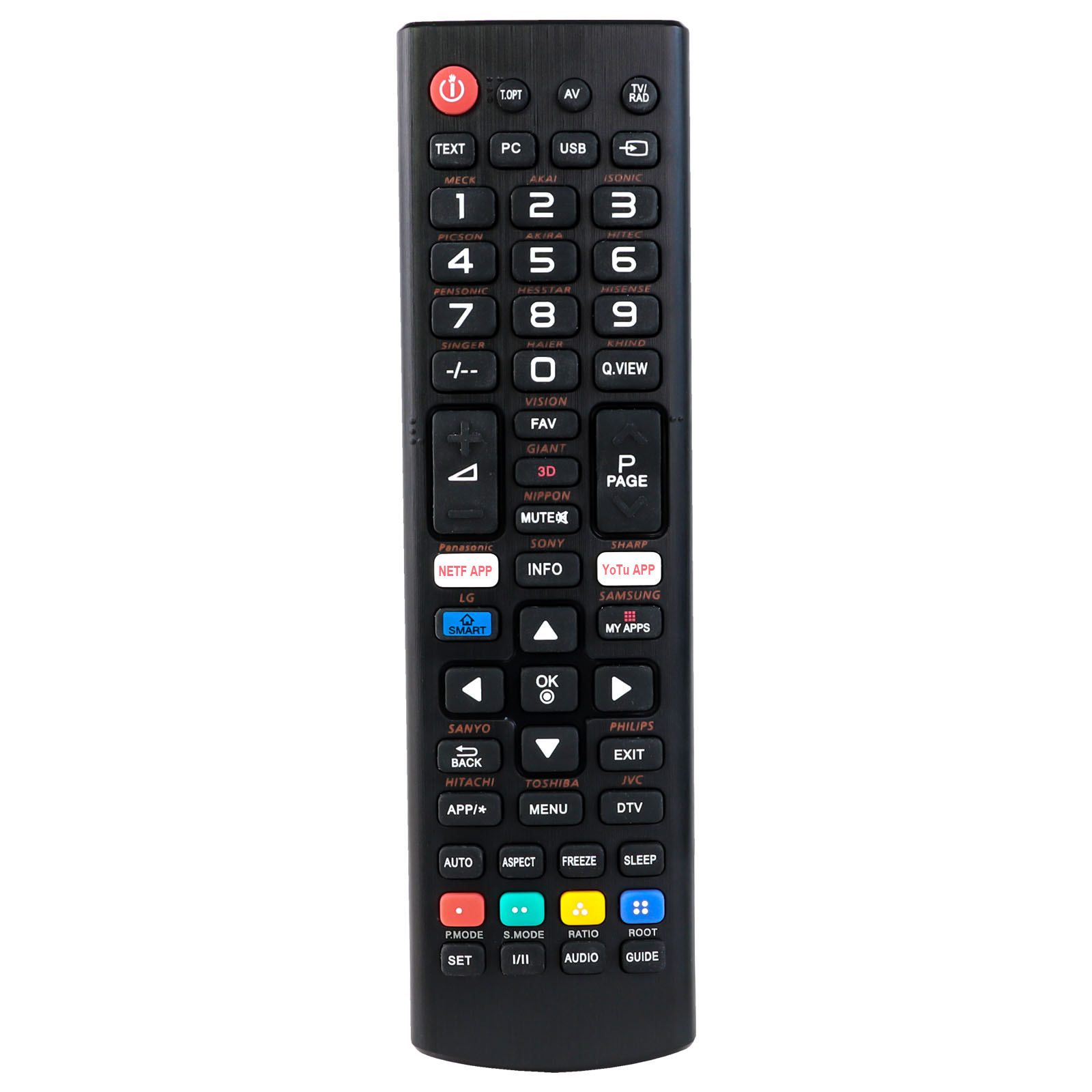 Universal TV Remote Control for Akai-1 Akai-2 Akai-3 Akai-4 Akai-5 Akai-7 Akai-9 Akai-10/11 Akira-2 Controller