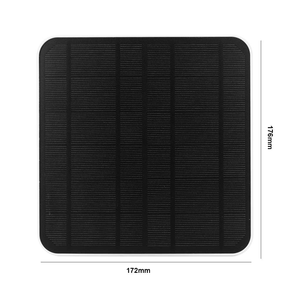 Wodoodporny panel słoneczny 5V 6W Ładowarka do kamer z ogniwami słonecznymi Port Micro USB i USB-C 360 ° Regulowany panel słoneczny do Eufycam 3/3C/2/2