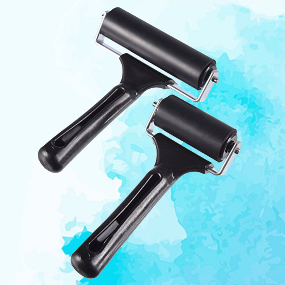 10 cm gummirulle metallramme maling kunst tilbehør gjør-det-håndverk verktøy limrulle for tegning