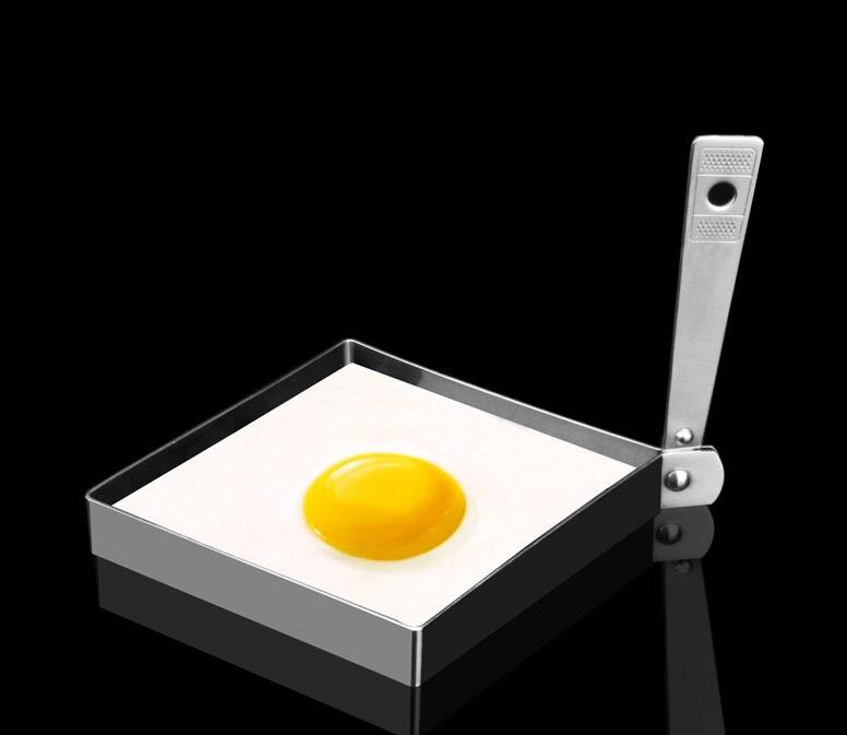 Rustfrit stål stegte æg pandekage forme omelet skimmel skimmel stegning æg madlavning værktøjer køkken tilbehør gadget ringe: Grøn