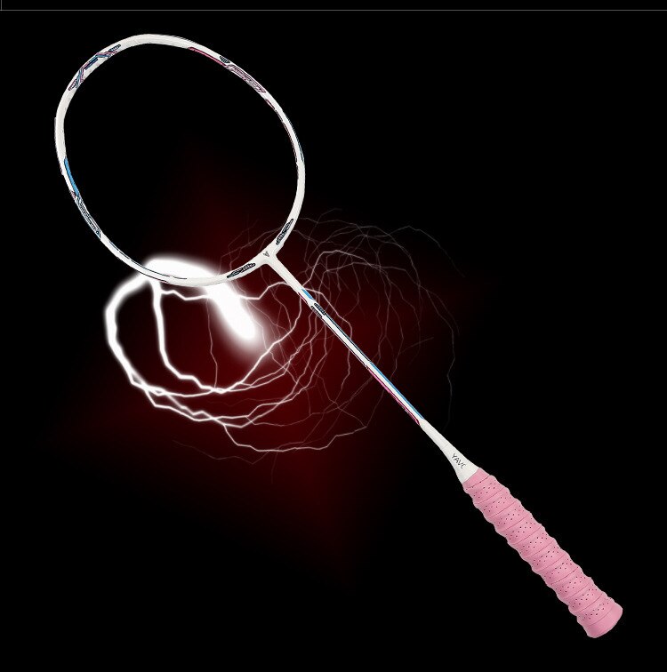 Duplo colorido raquete de badminton carbono puro ultra leve único pacote para iniciante estudante badminton raquete lj3027jxd