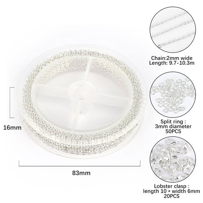 10m/ rullar diy orm kedja koppar länk kedja för handgjorda halsband armband kedja för smycken göra fynd: E