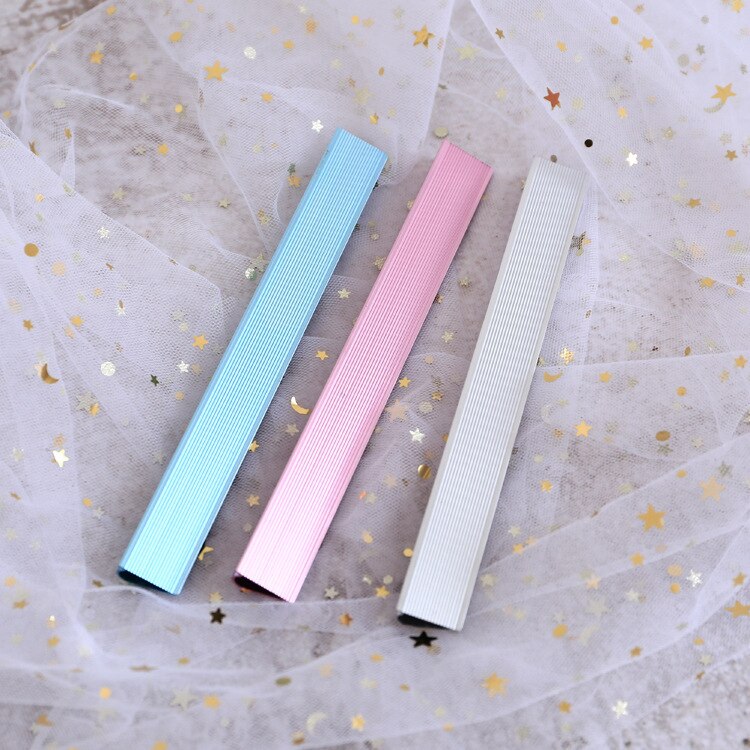 Aardbei Fruit Driehoek Metalen Liniaal Meten Rechte Ruler Tool Relatiegeschenk Briefpapier