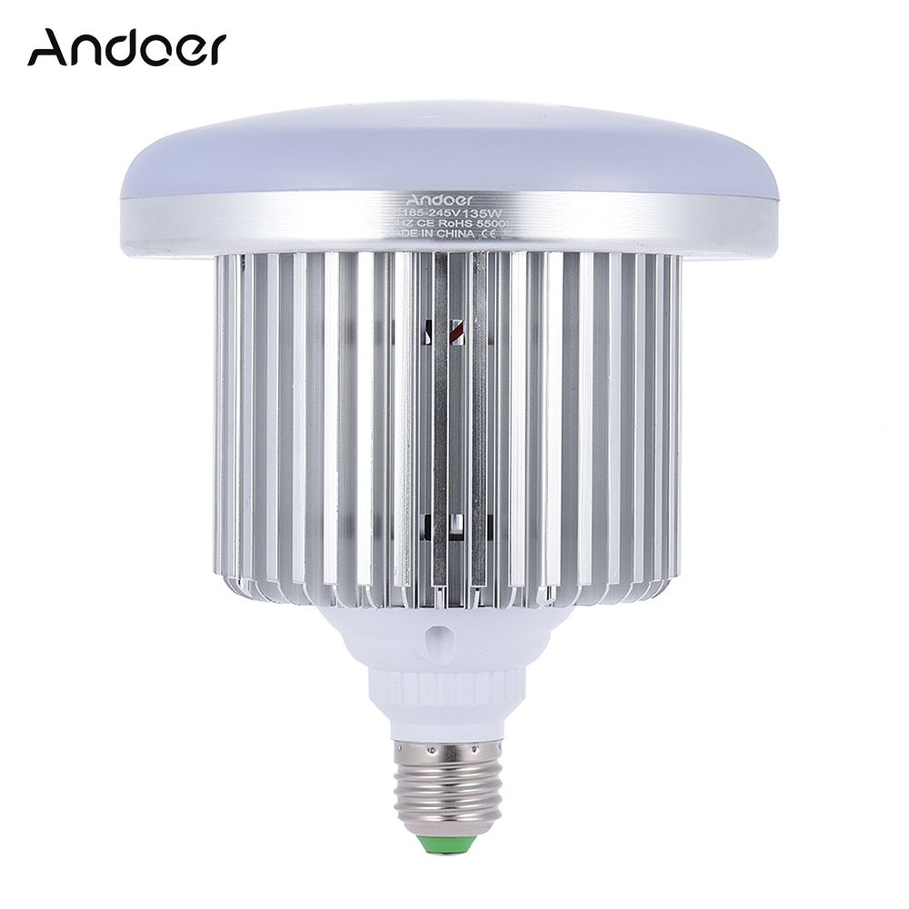Andoer Photo Studio Lamp Fotografie 5500K 135W 132 Kralen Led Video Light Corn Lamp Gloeilamp Daglicht E27 socket