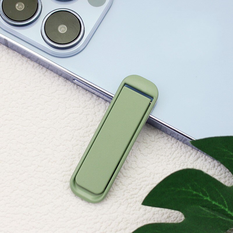 Cell Phone Kickstand Universal Vertical Horizontal Stand Adjustable Mini Folding Desk Mount Holder for iPhone Samsung: A-Green