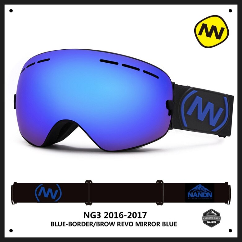 Nandn Sport Professionelle Skibrille Brillen Anti-Nebel UV400 Ski Brille Punkte Maske Skifahren Snowboard Männer Frauen Schnee Goggle: 14