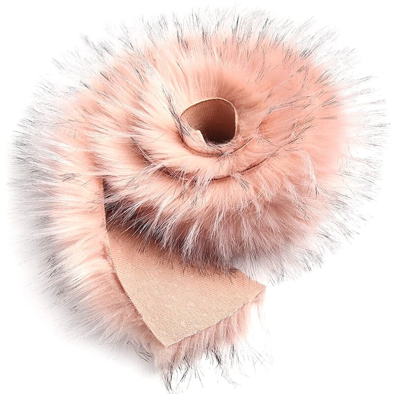 Faux Fur Trim Comfortabele Bont Lint Tape Diy Kleding Naaien Craft Kostuum Decoratie Harige Streep Voor Maken Haar: pink