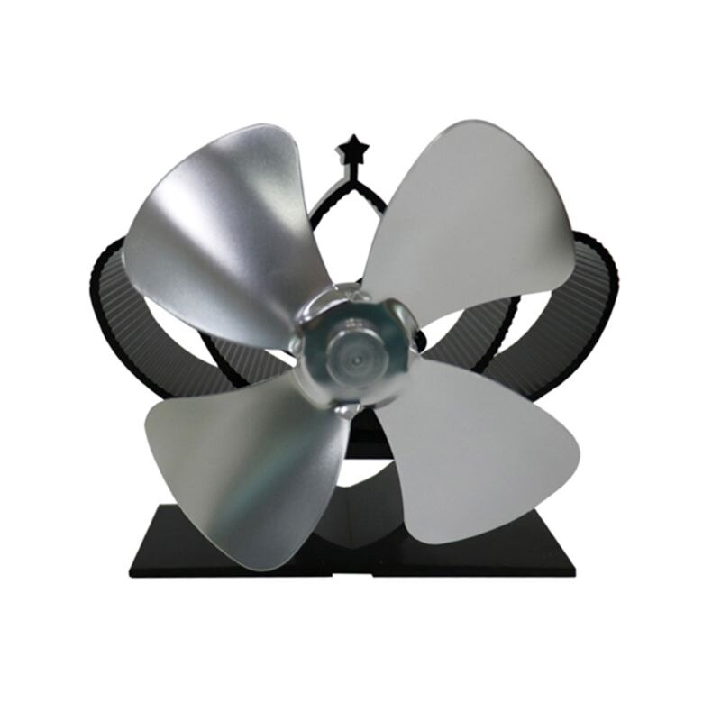 Lämpö itsetoiminen takka liesi tuuletin hiljainen 4 terää alumiini tehokkaasti lämmin iso huone puutakka poltin ympäristöystävällinen  y1qb