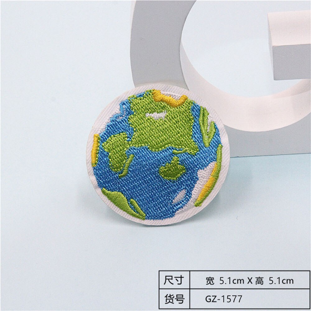 Fabric Embroidered Celestial Body Patch Clothes Stickers Bag Sew Iron On Applique DIY Apparel Sewing Clothing Accessories BU190