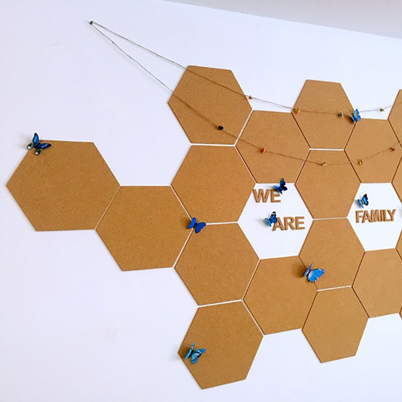 7 tableros de corcho llenos de tableros adhesivos, mini tableros de anuncios de pared, tableros de imágenes, fotos, notas, objetivos, pinturas, pai