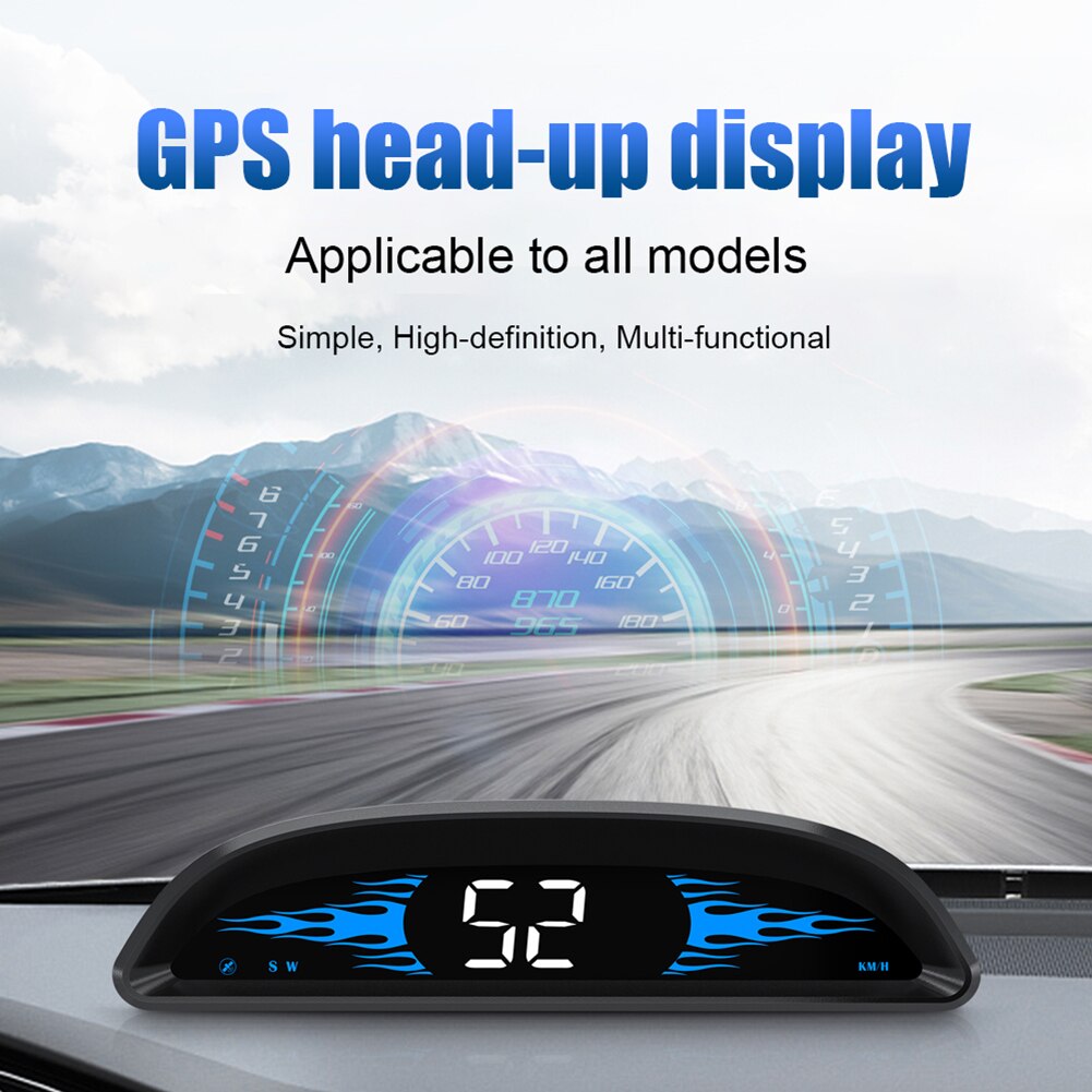 G2 Universal HUD GPS Head Up Display Speedometer Odometer Compass Windshield Projector With Overspeed Fatigue Driving Alarm