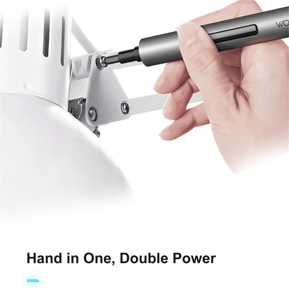 WOWSTICK 1F+ Mini Electric Screwdriver Rechargeable Cordless Power Screw Driver Kit With LED Light Lithium Battery