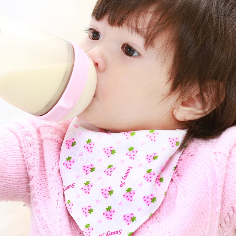 Bavoir en coton doux pratique pour bébé | Saliva pour bébé, serviette triangulaire, drôle, de dessin animé à la , Non-toxique