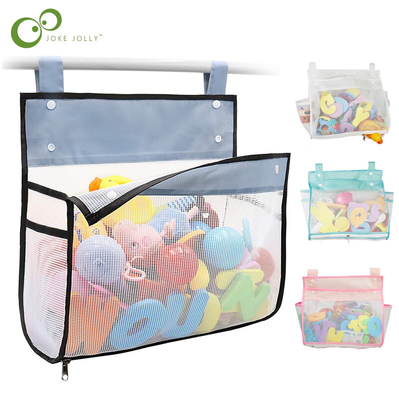 Opknoping Bad Toy Organizer, Extra Grote Opening Badkamer Speelgoed Houder, Grote Capaciteit Bottom Rits Bad Speelgoed Opbergtas