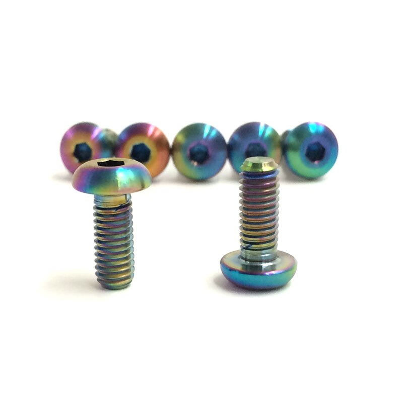Fiets Bidonhouder Titanium Legering Bevestigingsbouten Schroeven M5 × 12Mm Fiets Bidonhouder Bouten/M5 * 10 Schijfrem Schroeven Fietsonderdelen