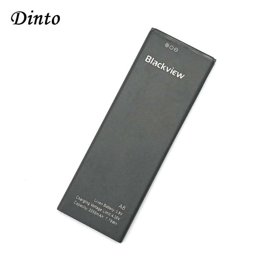 Dinto Blackview A8 2050 Mah Oplaadbare Batterij Li-Ion Polymer Backup Batterijen Voor Blackview A8 Smart Telefoon