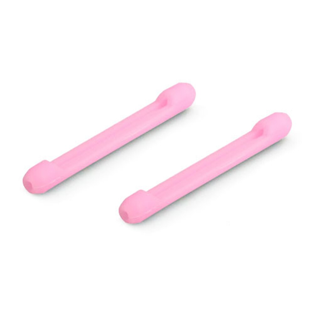 Crochet d'oreille en Silicone Transparent antidérapant de , support de pointe de Temple, accessoires pour lunettes, 1 paire de crochets: Rose