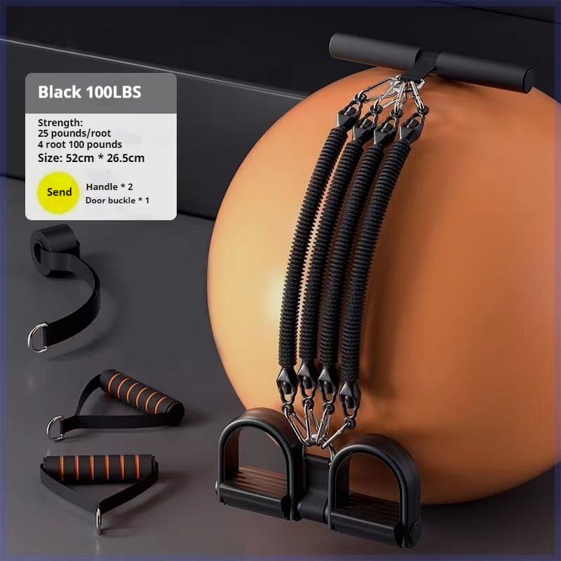 50-100lbs Voetpedaal Weerstand Band Elastiekjes Multifunctionele Pull Touw Gym Spanning Touw Set Thuis Buikspier Sporter: Goud