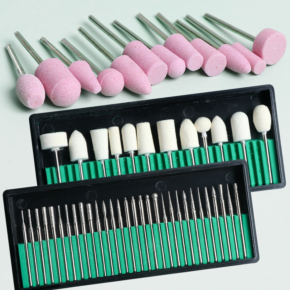 Cortadores para manicura, cortador eléctrico de lana, cuarzo, diamante, juego de herramientas para uñas, eliminación de esmalte de Gel y pedicura, SA1560