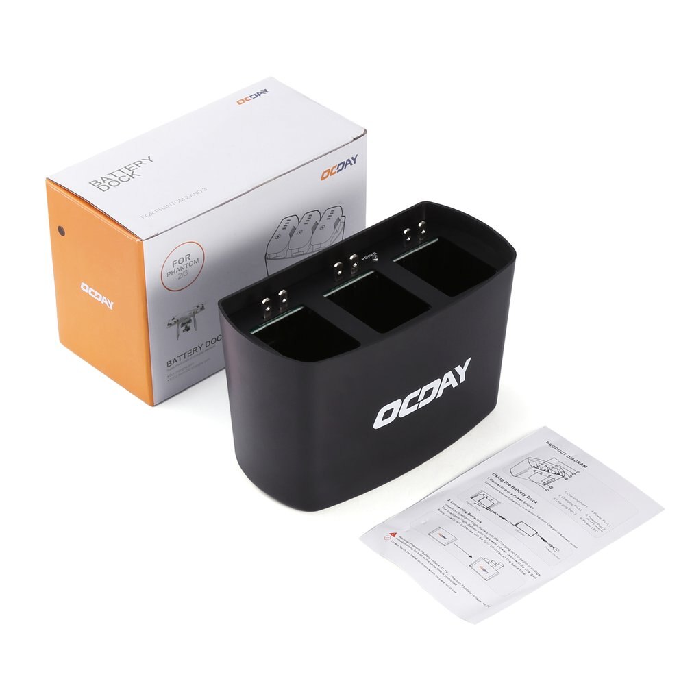 3 In 1 3 Port Charging Hub Charger Battery Dock for DJI for Phantom 2 / 3 Intelligently Charge up to 3 Batteries