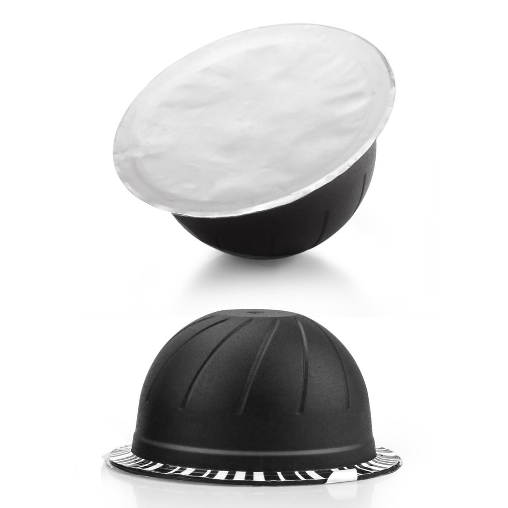 Film de tasse en papier d'aluminium jetable pour Nespresso Vertuo Vertuoline GCA1 & Delonghi ENV135 Capsules auto-adhésives