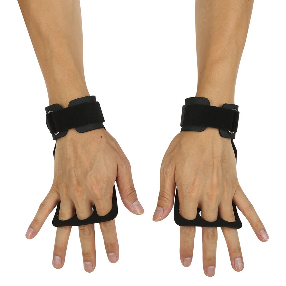 1 Pair Carbon Gymnastics Hand Grips Weightlifting Workout Gym Gloves Palm Protection for Kettlebell Pull-ups Gymnastic Grip
