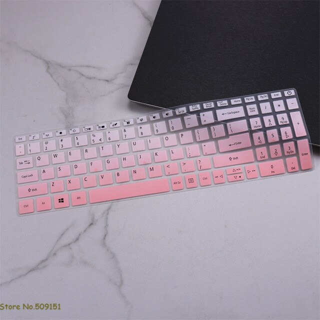 Dla Acer Aspire 7 A715-74G 2020 A715 74G 2020 a715-74g-5017 15.6 cal silikonowy Notebook Laptop klawiatura Protector skóry pokrywa: Gradual Pink
