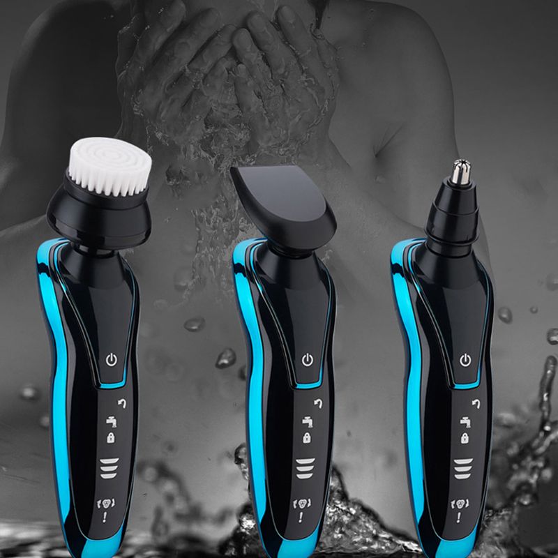 Multifunction Men Electric Shaver Floating Razor Wet Dry Waterproof Cordless USB Rechargeable Beard Trimmer Washable