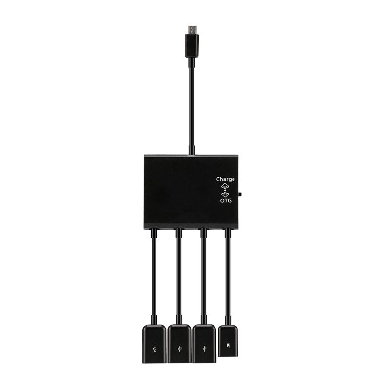 Micro Usb Hub Kabel Otg Adapter 4 Port Splitter Met Power Laadkabel Voor Samsung Xiaomi Huawei Moblie Telefoons Apparaat accessor: Default Title