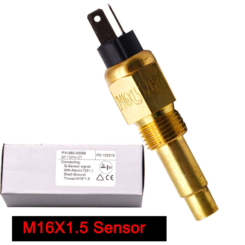 52mm Oil Temperature Gauge Car Oil Temp Meter 50-150 Celsius Red Digital LED Readout Display With Sensor M16 12V 24V 262~20ohm: 1pc sensor