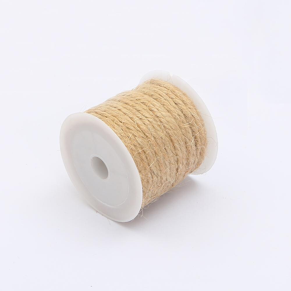5-15M naturalna juta sznurka pasek z juty liny konopne impreza sznureczki robić pakowania prezentów ślubnych DIY Scrapbooking kwiaciarnie rzemiosło artystyczne nici: 3.0mm x 5meter