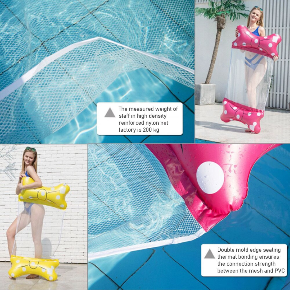 PVC Inflatable Floating Row Float Pool Bed Pool Air Mattresses Water Hammock Swimming Pool Chair Sports Piscina Foldable