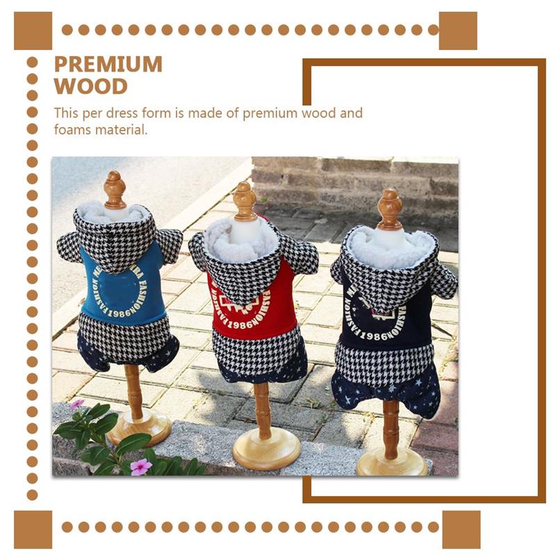 Maniquí con forma de vestido para perro, colgador para mascotas, perchero para gatos, soporte para ropa, accesorios de ropa, soporte para modelo de exhibición, 1 unidad