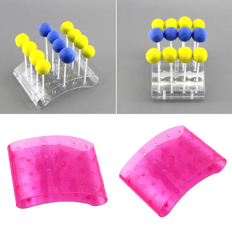 20 hål cake pop lollipop stativ/display/hodler/baser/hylla bågformade gör-det-själv bakverk kakor tillbehör ps material  x4yd