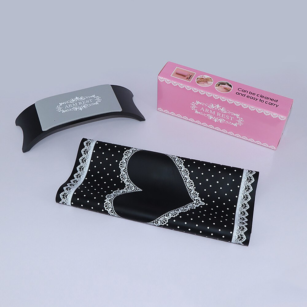 Ensemble d'oreiller de main d'ongle de Silicone de Style avec la trousse à outils antidérapante d'art d'ongle de coussin d'ongle pour la manucure: Black