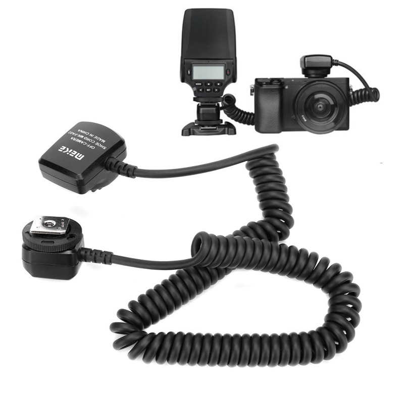Meike MK-FA02 Camera Flash Sync Cable 3M 9.8ft TTL Shoe Flash Light Synchro Cable Cord for Sony A7 Camera Flashlight